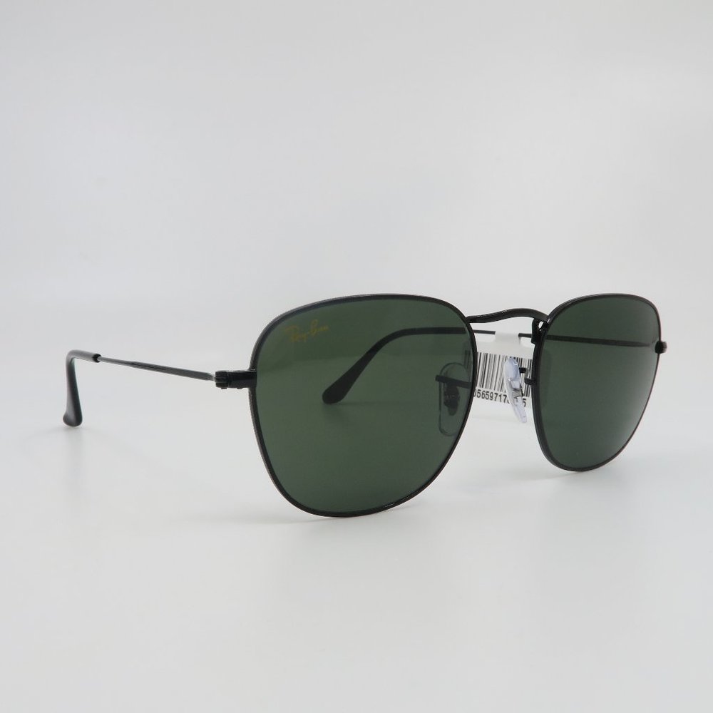 Ray-Ban RB 3857 9199/31 51mm FRANK Black/Green Icons Glass New Sunglasses - Picture 3 of 7